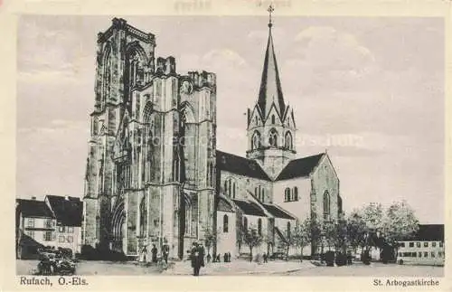 AK / Ansichtskarte  Rufach Rouffach Alsace 68 Haut-Rhin St Arbogastkirche