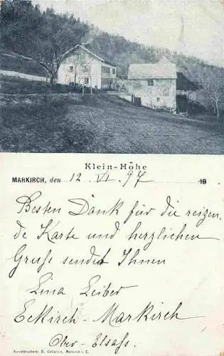 AK / Ansichtskarte  Markirch Ste-Marie-aux-Mines 68 Haut-Rhin Klein Hoehe