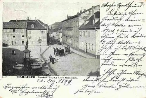 AK / Ansichtskarte  Markirch Ste-Marie-aux-Mines 68 Haut-Rhin Alter Marktplatz
