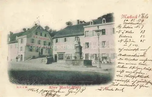 AK / Ansichtskarte  Markirch Ste-Marie-aux-Mines 68 Haut-Rhin Alter Marktplatz