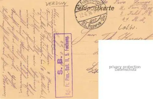 AK / Ansichtskarte  VERDUN  55 Meuse Lager Saalburg Baracke