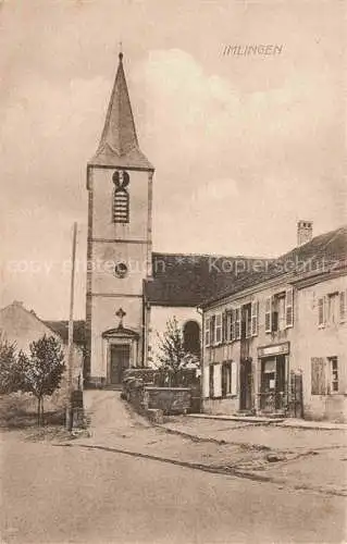 AK / Ansichtskarte  Imlingen Saarburg Lothringen 57 Moselle Kirche