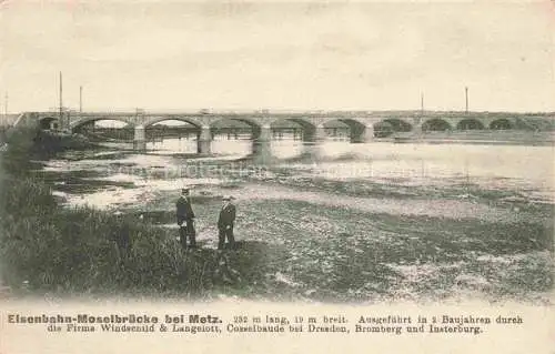 AK / Ansichtskarte  METZ  57 Moselle Eisenbahn Moselbruecke