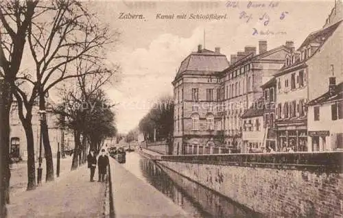 AK / Ansichtskarte  Zabern Saverne Alsace 67 Bas-Rhin Kanal mit Schlossfluegel