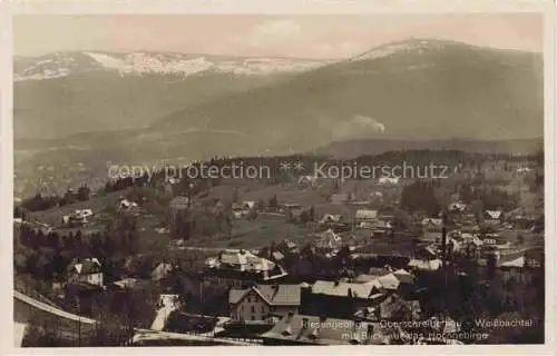 AK / Ansichtskarte  Oberschreiberhau Ober-Schreiberhau Szklarska Poreba Riesengebirge PL Panorama Weissbachtal mit Blick ins Hochgebirge