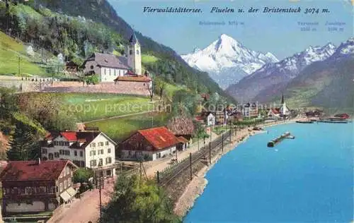 AK / Ansichtskarte  Flueelen Vierwaldstaettersee UR mit Bristenstock