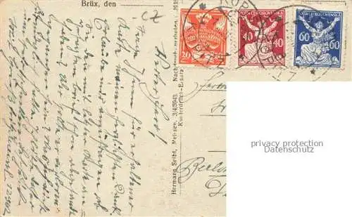 AK / Ansichtskarte  Bruex  MOST Sudetengau CZ Marktplatz