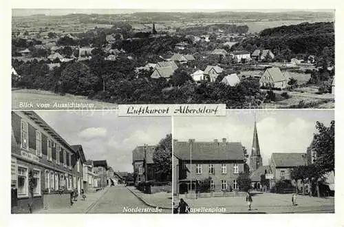 AK / Ansichtskarte  Albersdorf Holstein Dithmarschen Blick vom Aussichtsturm Norderstrasse Kapellenplatz