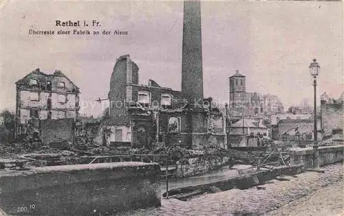 AK / Ansichtskarte  Rethel 08 Ardennes ueberreste einer Fabrik an der Aisne