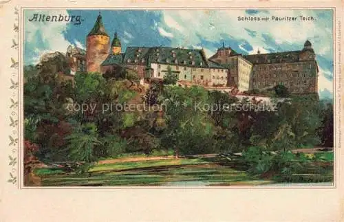 AK / Ansichtskarte  ALTENBURG  (S.A.) Thueringen Schloss mit Pauritzer Teich