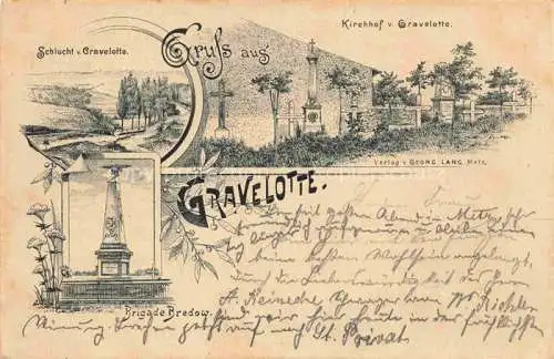 AK / Ansichtskarte  Gravelotte 57 Moselle Schlucht Kirchhof Brigade Bredow