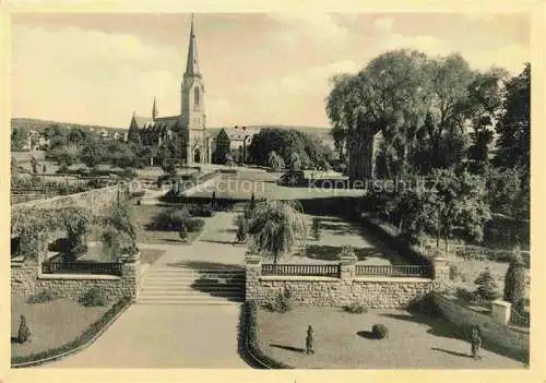 AK / Ansichtskarte  Hoehr-Grenzhausen Park Kirche