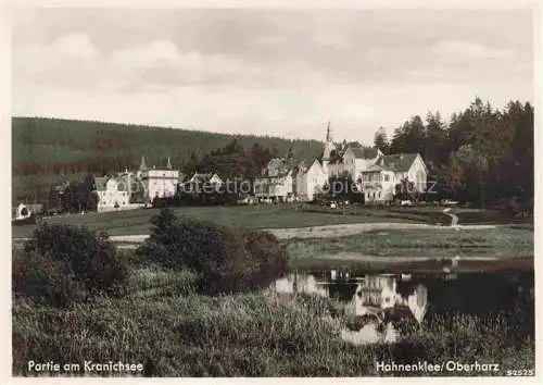 AK / Ansichtskarte  Hahnenklee-Bockswiese Harz Partie am Kranichsee