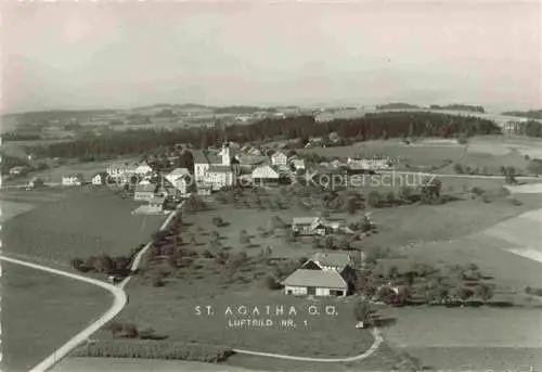 AK / Ansichtskarte  St Agatha Grieskirchen Oberoesterreich AT Fliegeraufnahme