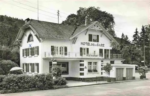 AK / Ansichtskarte  Les Verrieres NE Hotel de la Gare