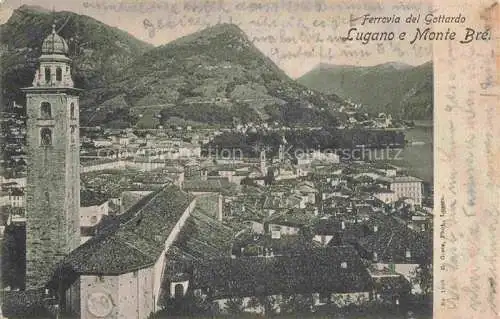 AK / Ansichtskarte  LUGANO Lago di Lugano TI e Monte Bre