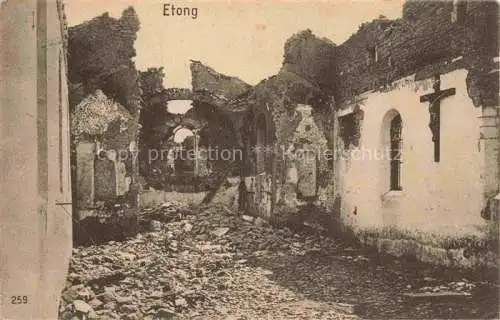 AK / Ansichtskarte  Etong de Ronval Etang de Ronval 55 Meuse Zerstoertes Dorf in WK1