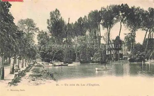 AK / Ansichtskarte  Enghien-les-Bains 95 Val-d Oise Un coin du Lac d'Enghien