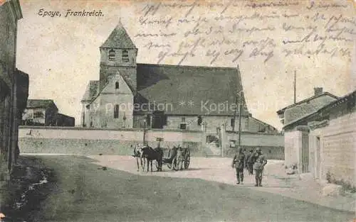 AK / Ansichtskarte  Epoye REIMS 51 Marne Kirche Dorfpartie