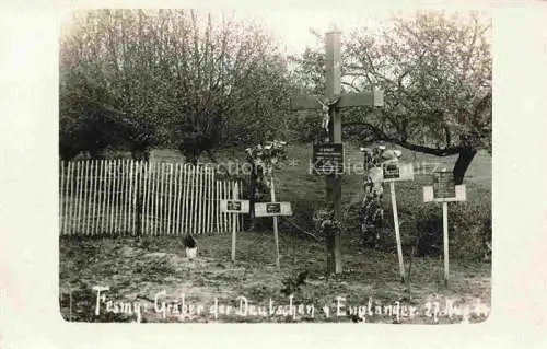 AK / Ansichtskarte  Fesmy-le-Sart Vervins 02 Aisne Graeber der Deutschen und Englaender