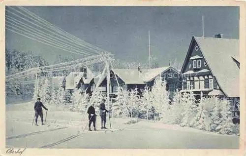 AK / Ansichtskarte  Oberhof  Thueringen An der Tambacherstrasse Wintersportort Langlauf