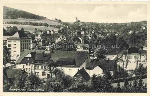 AK / Ansichtskarte  Oberschlema Erzgebirge Sachsen Stadtpanorama Staerkste Radiumbad der Welt