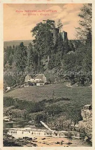 AK / Ansichtskarte  Zoeblitz Sachsen Ruine Niederlauterstein im Erzgebirge