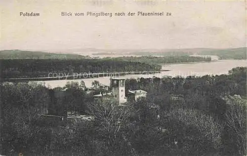 AK / Ansichtskarte  POTSDAM Panorama Blick vom Pfingstberg nach der Pfaueninsel