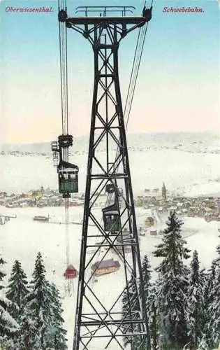 AK / Ansichtskarte  Oberwiesenthal Erzgebirge Schwebebahn Winterpanorama