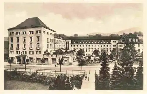 AK / Ansichtskarte  Oberschlema Erzgebirge Sachsen Kurhaus und Kurhotel Das staerkste Radiumbad der Welt