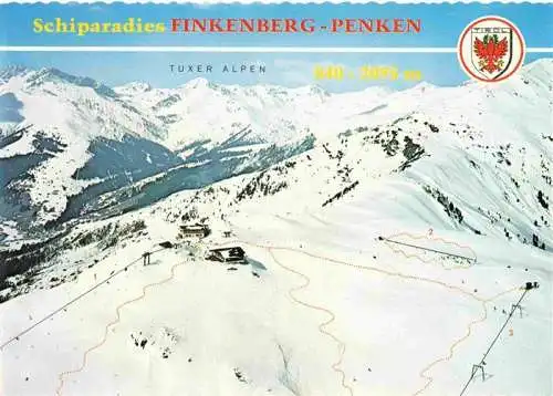 AK / Ansichtskarte  Ski-Abfahrt Skiing-- Finkenberg Penken joch Huette 