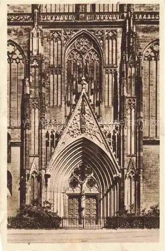 AK / Ansichtskarte  MAGDEBURG Dom Hauptportal Serie Das schoene Deutschland Nr. 45 Reichswinterbhilfe-Lotterie 1934/35