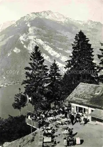 AK / Ansichtskarte  Filzbach Glarus GL Café Kerenzer Berghus Sonnenterrasse Alpenblick