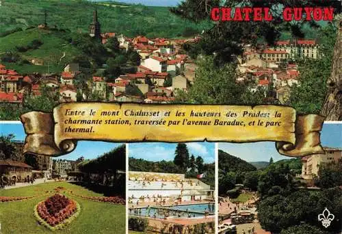 AK / Ansichtskarte  Chatel-Guyon Chatelguyon 63 Puy-de-Dome Vue générale Parc Piscine Parc thermal