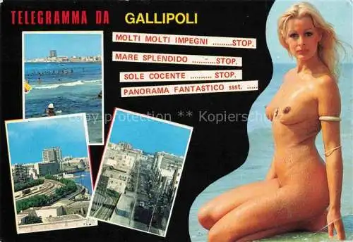 AK / Ansichtskarte  Gallipoli Lecce Puglia Divers aspects Plage Centre ville Badenixe