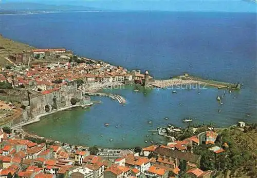 AK / Ansichtskarte  Collioure 66 Pyrenees-Orientales Vue aérienne de la Baie