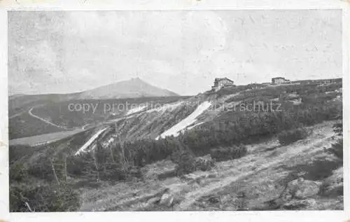 AK / Ansichtskarte  Krummhuebel Karpacz Riesengebirge PL Panorama Prinz-Heinrich-Baude Blick auf Schneekoppe