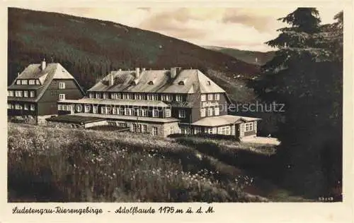 AK / Ansichtskarte  Spindleruv Mlyn Spindelmuehle Riesengebirge CZ Adolfbaude Bergbaude