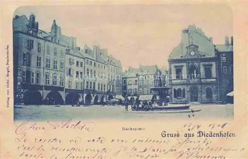 AK / Ansichtskarte  Diedenhofen Thionville 57 Moselle Marktplatz