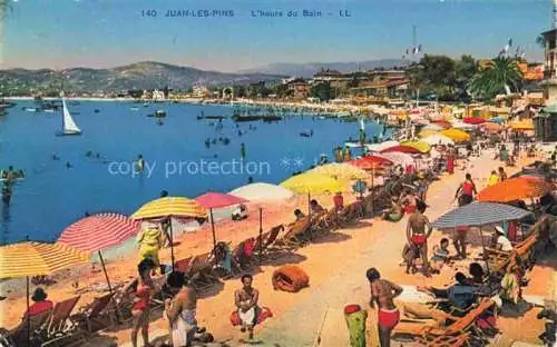 AK / Ansichtskarte  JUAN-LES-PINS Antibes 06 Alpes-Maritimes L'heure du Bain