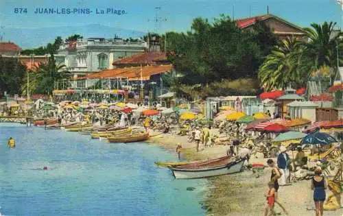 AK / Ansichtskarte  JUAN-LES-PINS Antibes 06 Alpes-Maritimes La Plage