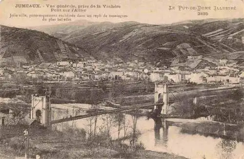 AK / Ansichtskarte  Jumeaux Issoire 63 Puy-de-Dome Vue generale prise de la Vachere Front sur l'Allier