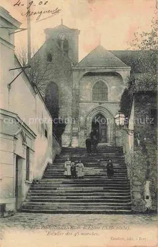 AK / Ansichtskarte  Ivry-sur-Seine Creteil 94 Val-de-Marne Escalier des 45 marches