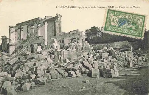 AK / Ansichtskarte  Trosly-Loire LAON 02 Aisne apres la Grande Guerre Place de la Mairie