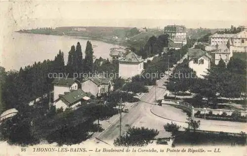 AK / Ansichtskarte  Thonon-les-Bains 74 Haute-Savoie Le Boulevard de la Corniche la Pointe de Ripaille