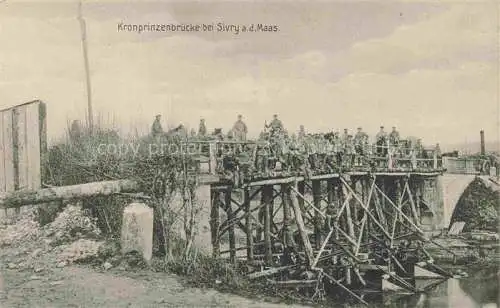 AK / Ansichtskarte  Sivry 55-sur-Meuse Kronprinzenbruecke Feldpost