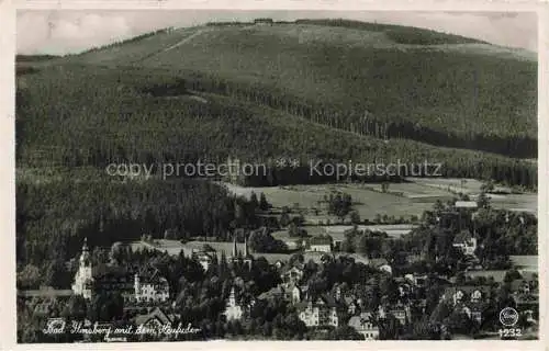 AK / Ansichtskarte  Bad Flinsberg Swieradow Zdroj PL Panorama Blick gegen den Heufuder Das schlesische Engadin im Isergebirge