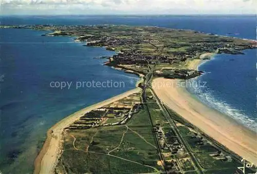 AK / Ansichtskarte  Quiberon 56 Morbihan Vue aérienne presqu'île et l'étranglement de Penthièvre