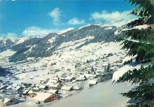 AK / Ansichtskarte  Chatel Thonon-les-Bains 74 Haute-Savoie La Station et les Cornettes de Bise en hiver