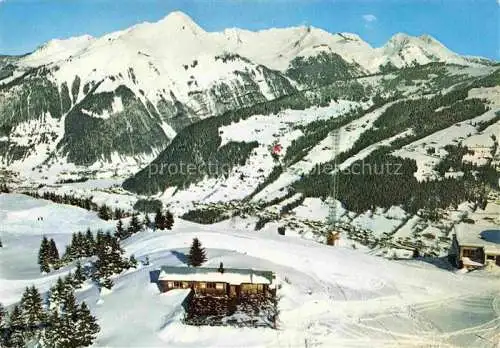 AK / Ansichtskarte  Morzine Gare d'arrivée du Téléphérique du Pleney au fond Pointe de Nantaux en hiver